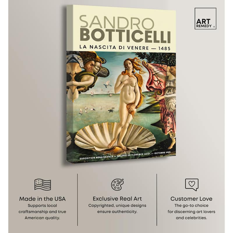 Renaissance Birth of Beauty Canvas by Art Remedy, Gallery Wrapped
