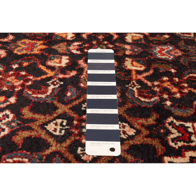 ECARPETGALLERY Hand-knotted Andelz Navy Wool Rug - 3'7 x 9'5