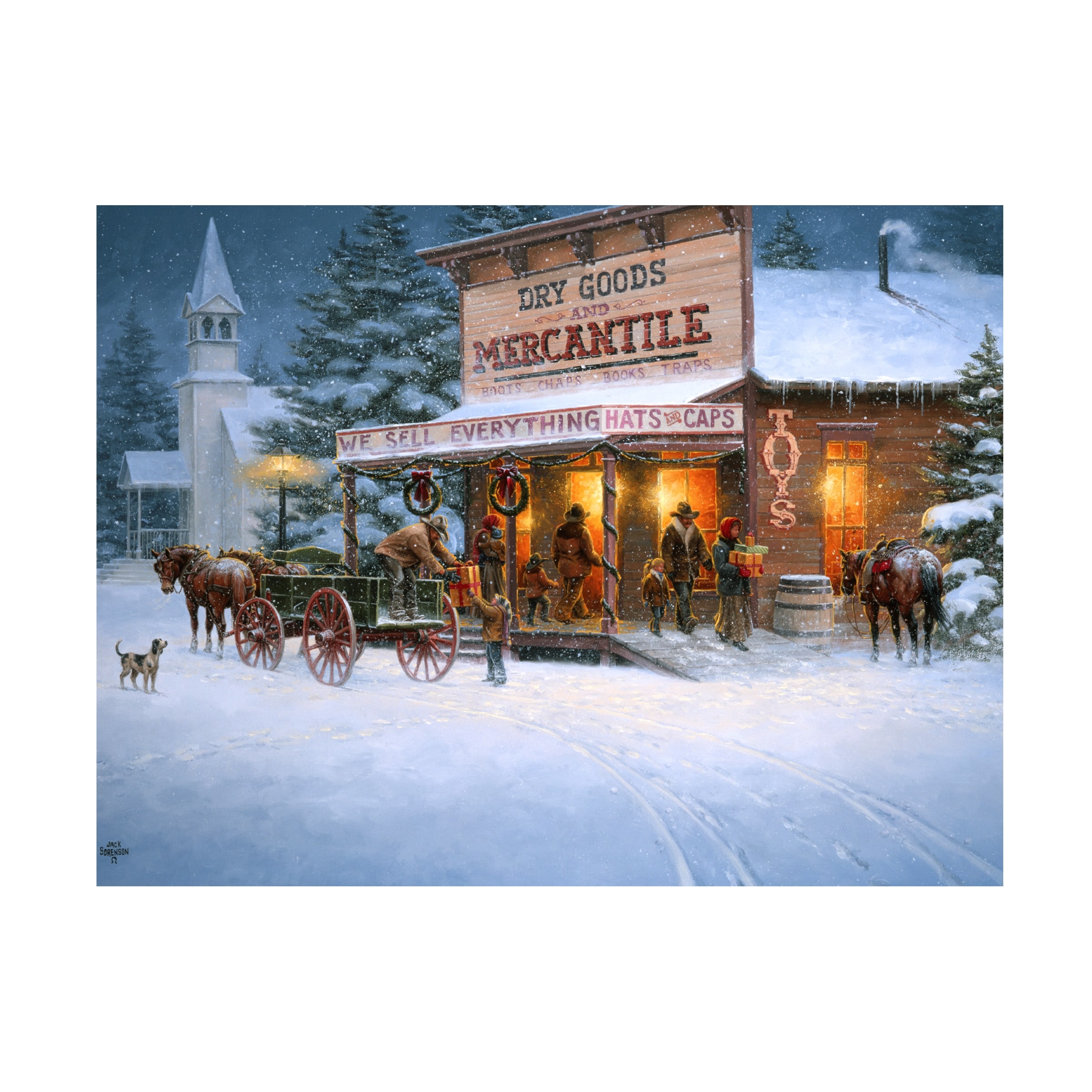 Jack Sorenson 'Christmas Wishes' Canvas Art
