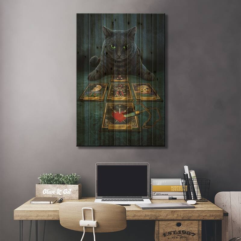 The Medium Print On Wood by Lisa Parker - Multi-Color