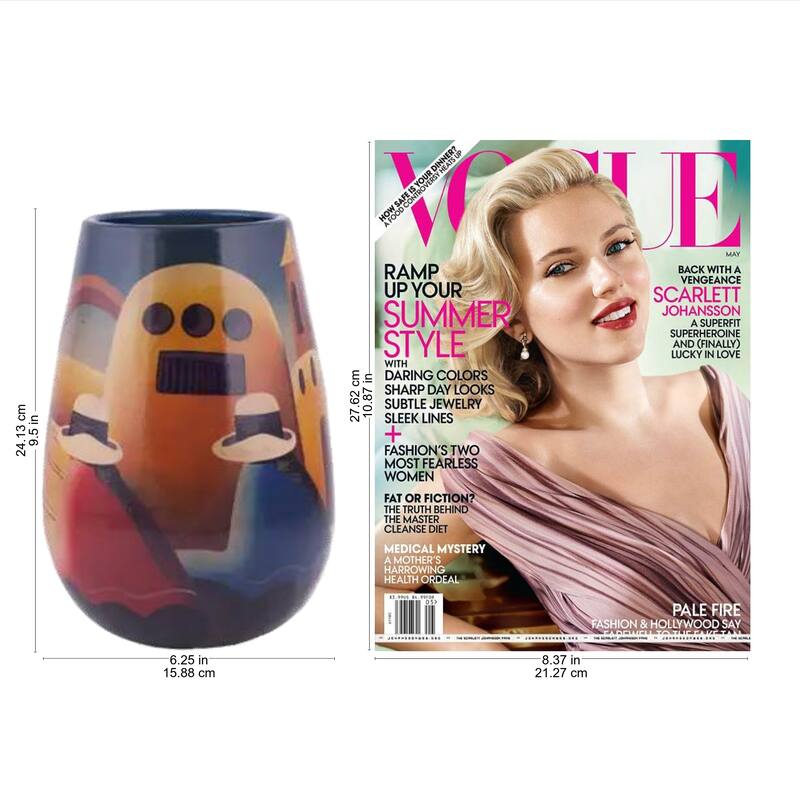 Handmade Convent Girl Multi-Color Ceramic Vase (Peru)