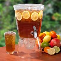 Gallon Clear Bark Beverage Dispenser Cups Straw toppers Water