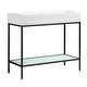 preview thumbnail 12 of 26, Pierre 40 Single, Freestanding, Open Shelf, Metal Frame Bathroom Vanity