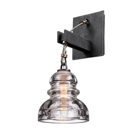 Troy Lighting Menlo Park 1-light Old Silver Wall Sconce
