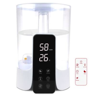 1.6 Gal. Warm & Cool Mist Top Fill Ultrasonic Smart Wifi Humidifier