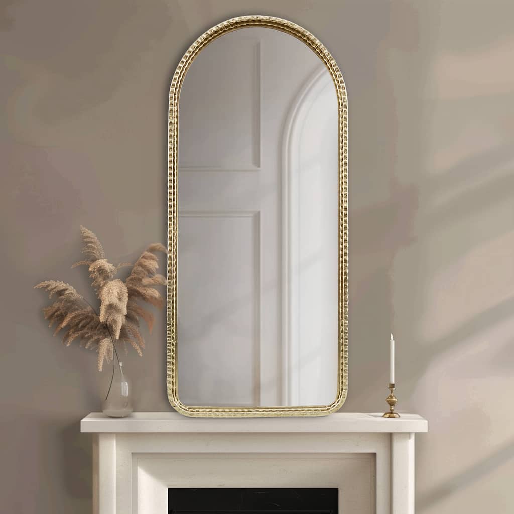 Madison Park Mia Gold Metal Arch Wall Mirror