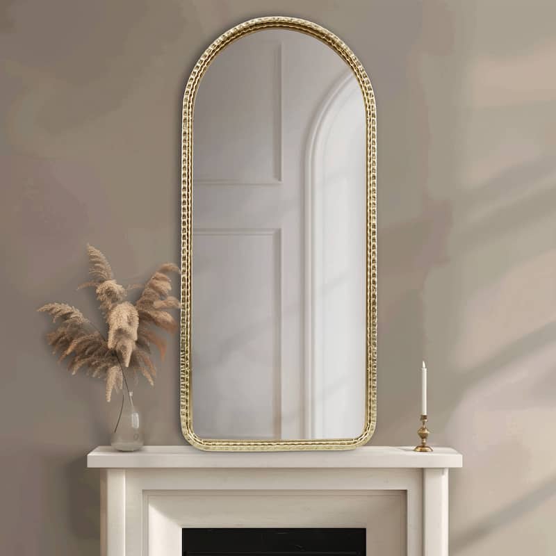 Madison Park Mia Gold Metal Arch Wall Mirror - Gold