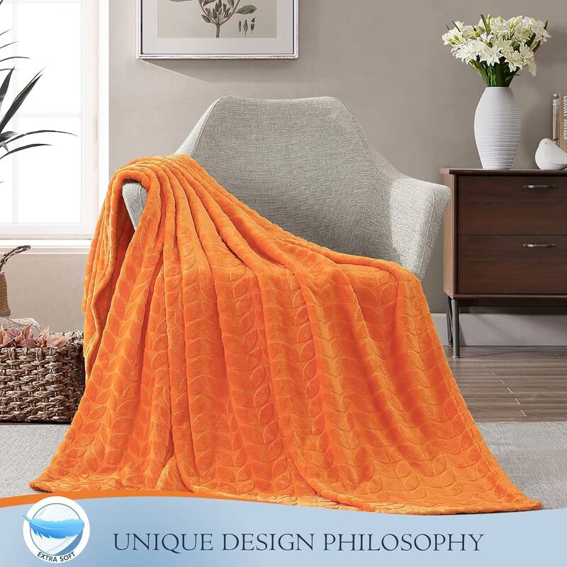 Walensee Fleece Throw Blanket Soft and Lightweight for Couch, Sofa, Bed and Lounge Chair, 50"x60"