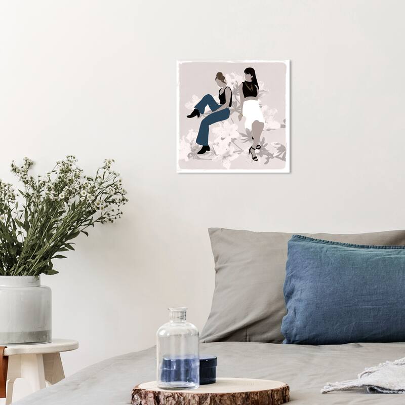 Wynwood Studio Fashion and Glam Their Favorite Styles Gray and Modern & Contemporary Wall Art Canvas Print - 12 x 12