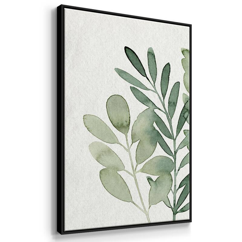 Foraged Greens I - Multi Piece Framed Canvas