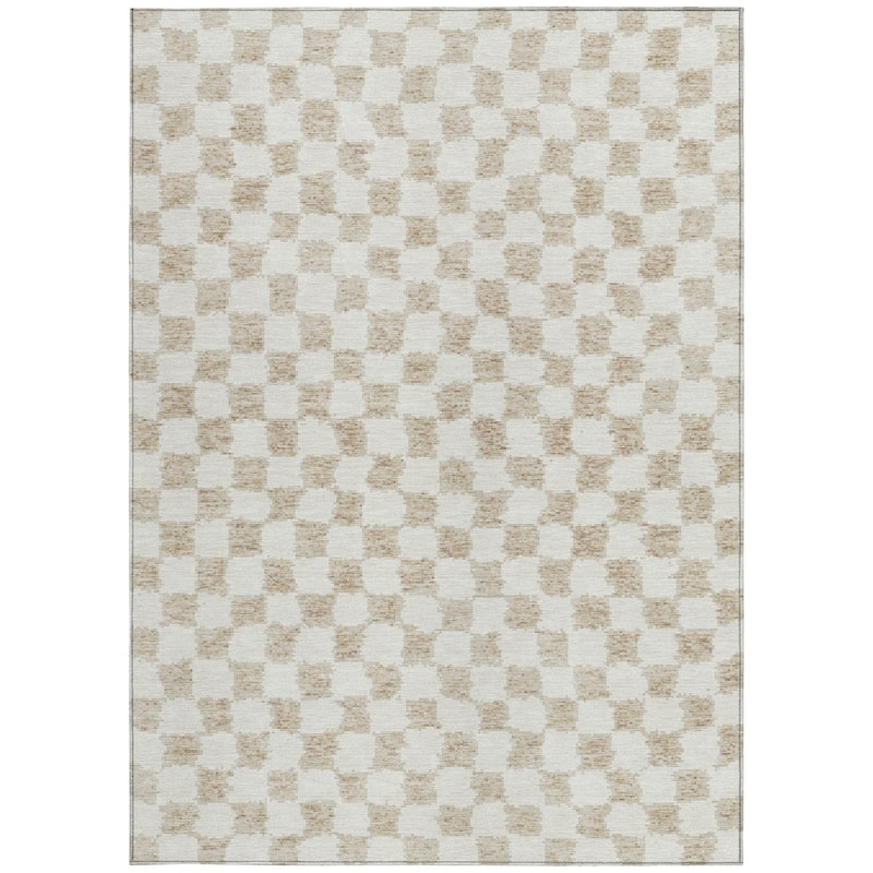 HomeRoots Geometric Transitional Rectangle Outdoor Rug