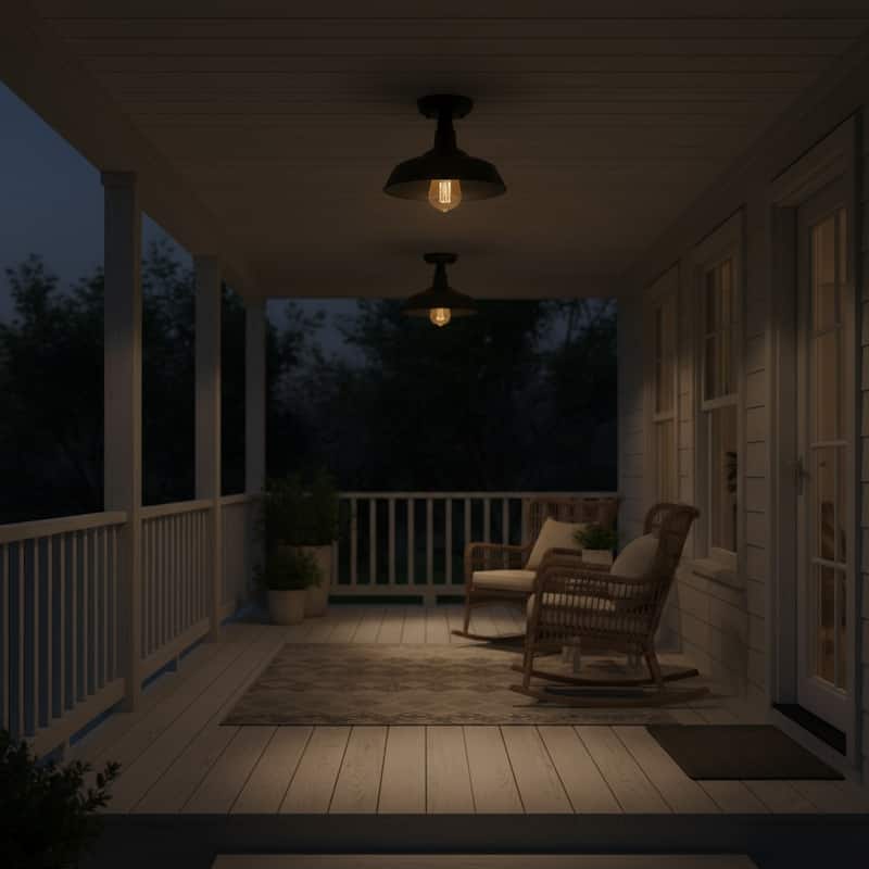 1 Light Outdoor Ceiling Mounted Lighting