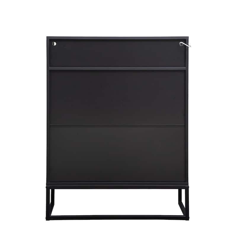 12 Pairs Shoe Storage Cabinet with Adjustable Shelves