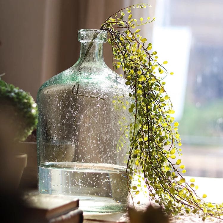 Hanging Faux Mini Leaf Garland 27.5" Long