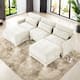 Option 3 Seater with 2 Ottoman Beige