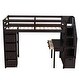 preview thumbnail 29 of 55, Modern Twin Size Loft Bed With 4 Storage Drawers,Desk,Shelves and Stairs,Solid Construction