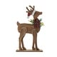 preview thumbnail 1 of 7, Glitzhome 36"H Chunky Wood Reindeer Porch Decor Reindeer/Porch Sign/Christmas Porch Sign