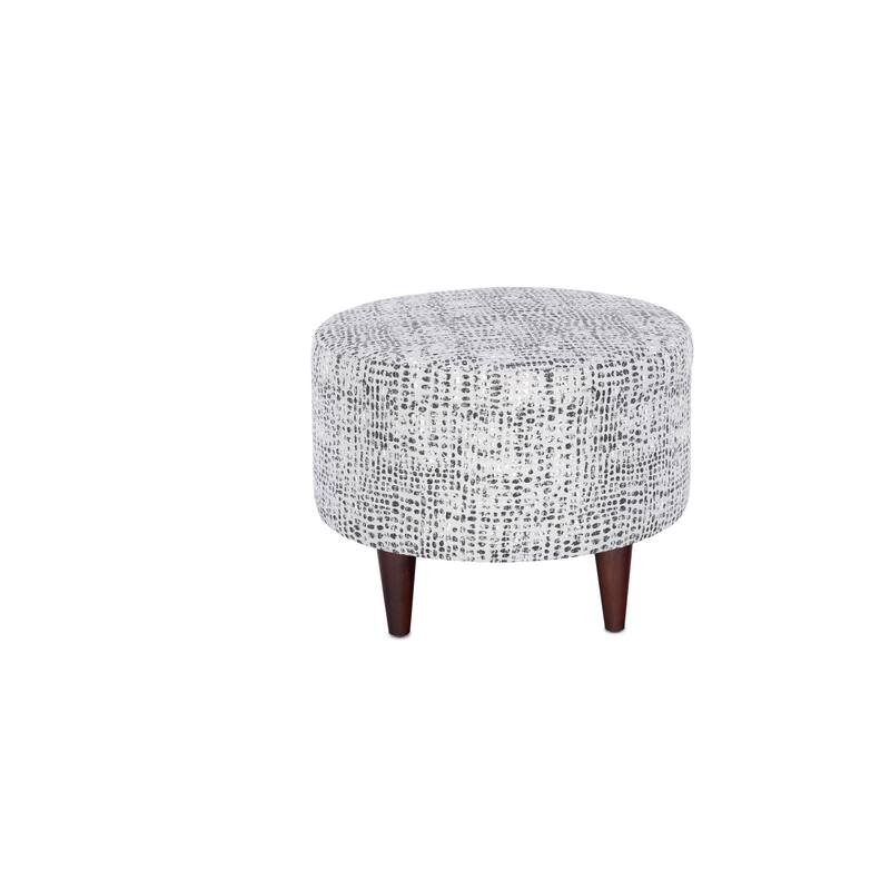 Sophia by Sole Designs Upholstered Round Ottoman - SedimtSable