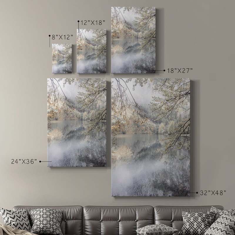 Misty Lake Premium Gallery Wrapped Canvas - Ready to Hang