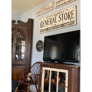 Farmhouse Sign Vintage General Store Design in White