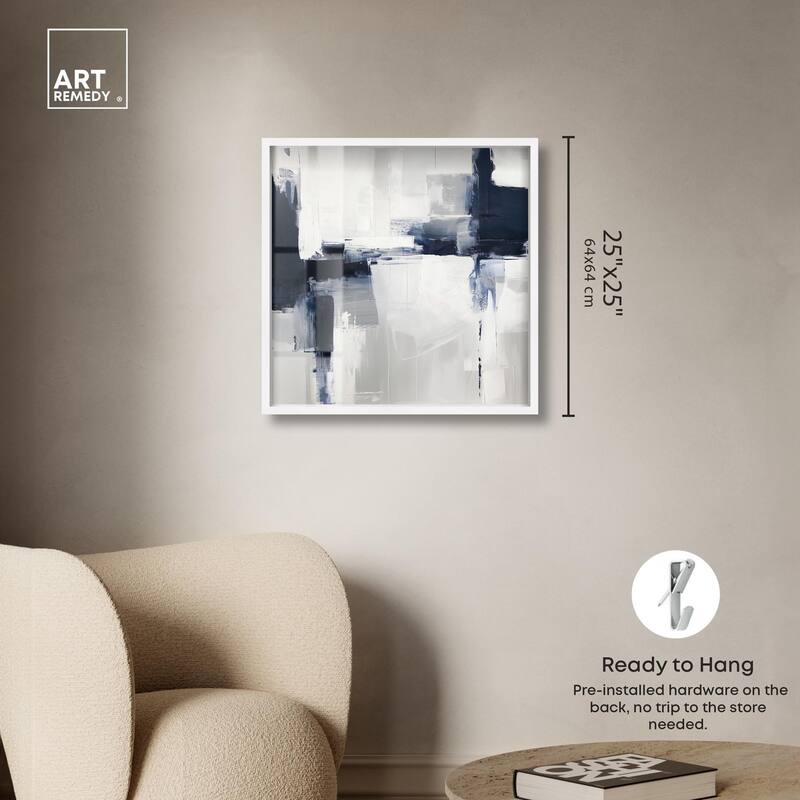 Porcelain Blue on White II Shadowbox by Art Remedy