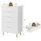 preview thumbnail 2 of 18, Modern Design 5 Drawer Dresser, Storage Cabinet for Bedroom, Living Room, Closet, Hallway