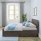 preview thumbnail 5 of 28, Max and Lily Full-Size Bed with Panel Headboard and Storage Drawers