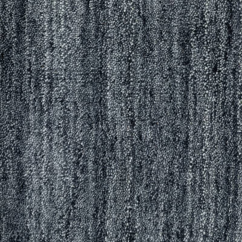Style Haven Heathered Solid Hand-crafted Plush Wool Area Rug