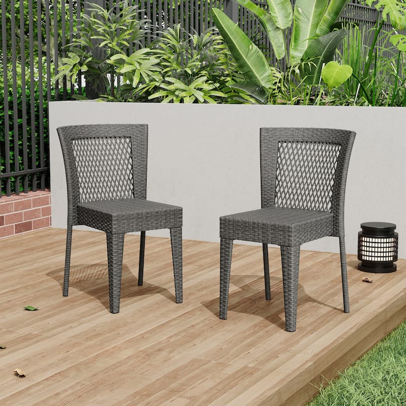Dusk Outdoor Wicker Chair Set by Christopher Knight Home - Assembled