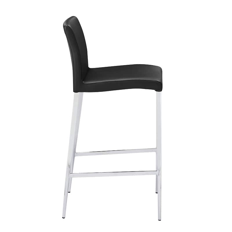 Delta Modern Leatherette & Chrome Counter Stool - Contract Grade