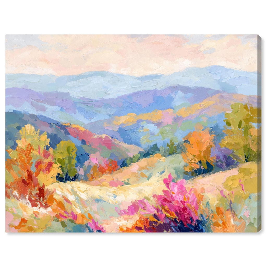Colorful Valley II Canvas by Art Remedy, Gallery Wrapped