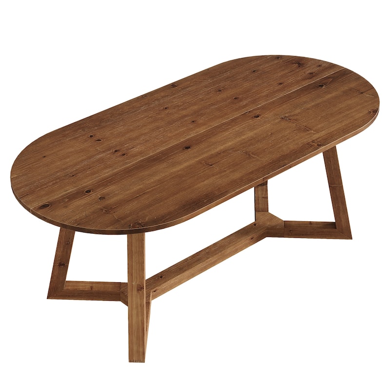 Solid Wood Dining Table, Kitchen Table, Living Room Office Accent Dining Table Gathering Table