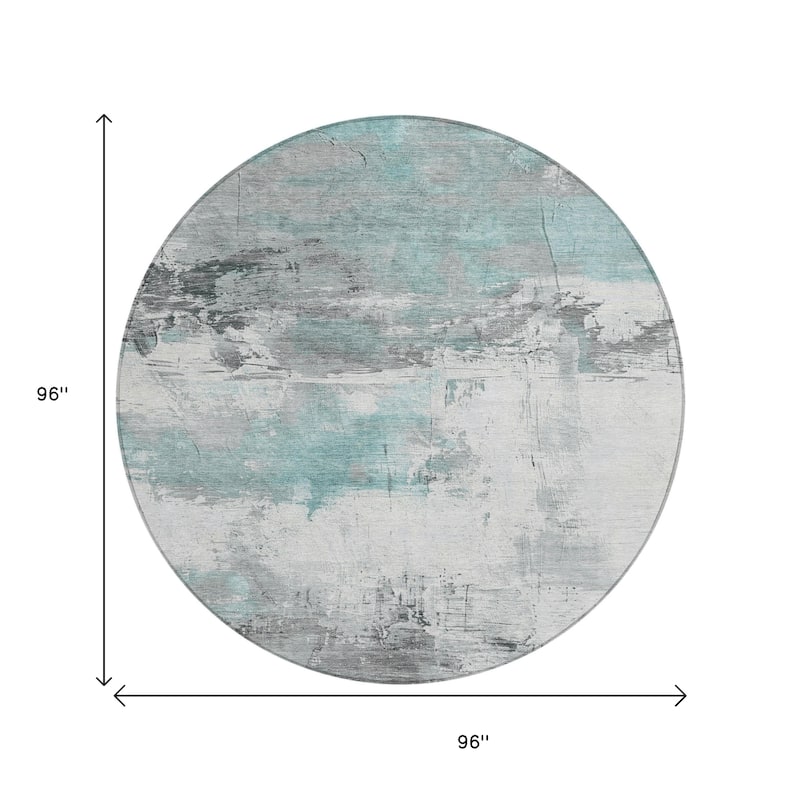 HomeRoots Abstract Transitional Rectangle Outdoor Rug