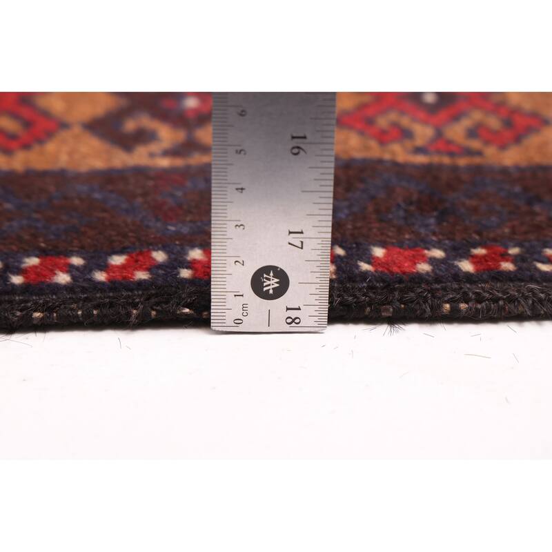 ECARPETGALLERY Hand-knotted Teimani Red Wool Rug - 3'5 x 5'10