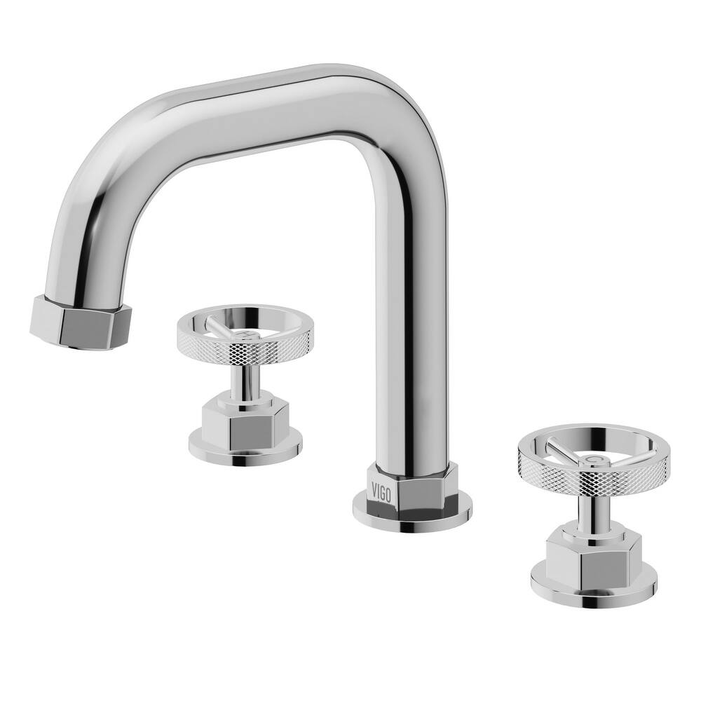 Vigo VG01305 Hart 1.2 GPM 8" H Double Handle Widespread Bathroom
