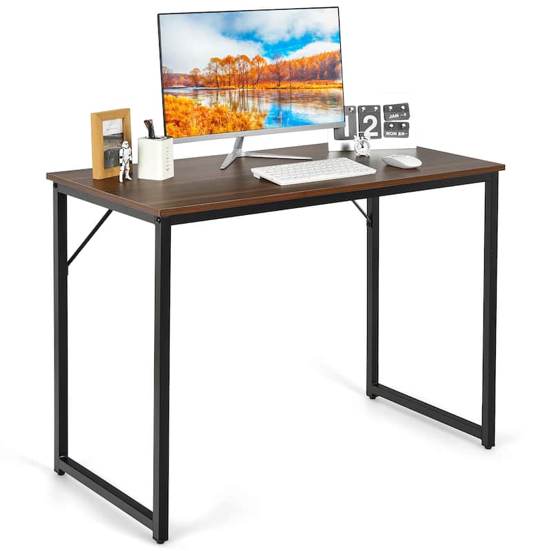 Costway Computer Desk Writing Workstation Study Laptop Table Home