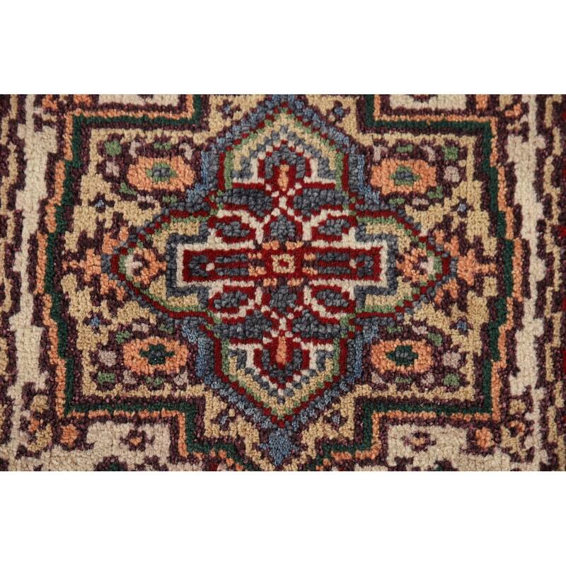 Geometric Heriz Serapi Oriental Foyer Rug Handmade Wool Carpet - 2'0" x 3'0"