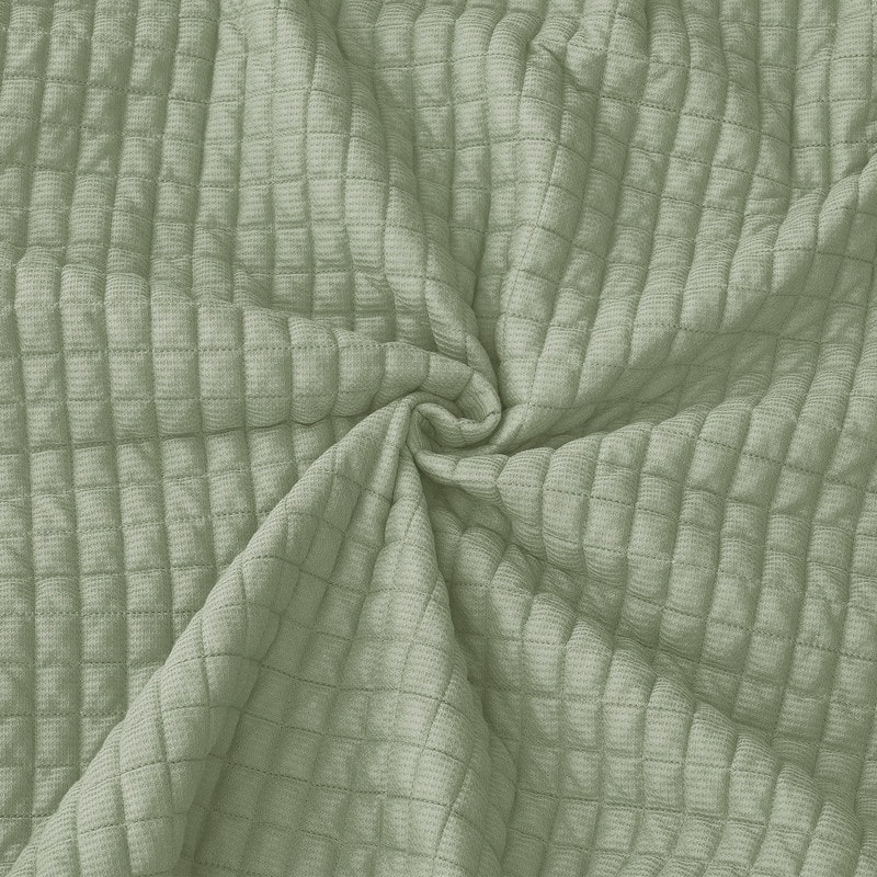 Wonderful Waffle Quilt Set 3 Piece Solid Bedding Set for Kids