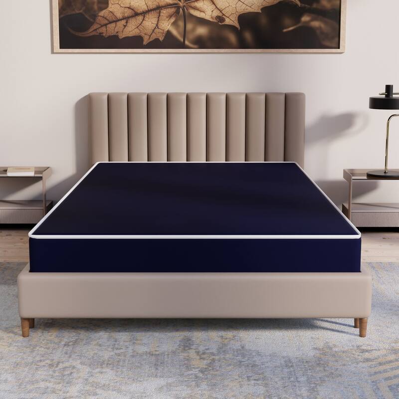 Onetan, 7" Medium Firm Double sided Tight top Foam Rolled Vinyl Mattress, Good For The Back