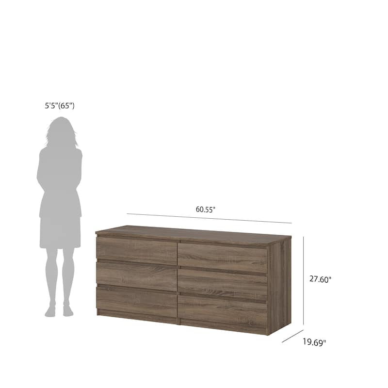 Porch & Den McKellingon 6-drawer Double Dresser