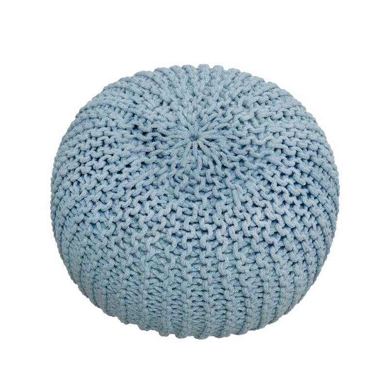 Pasargad Home Santorini Cotton Pouf