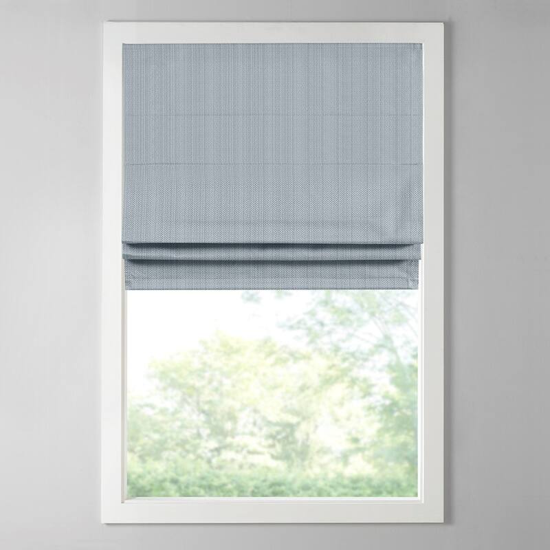 Basketweave Darkening Cordless Roman Window Shade