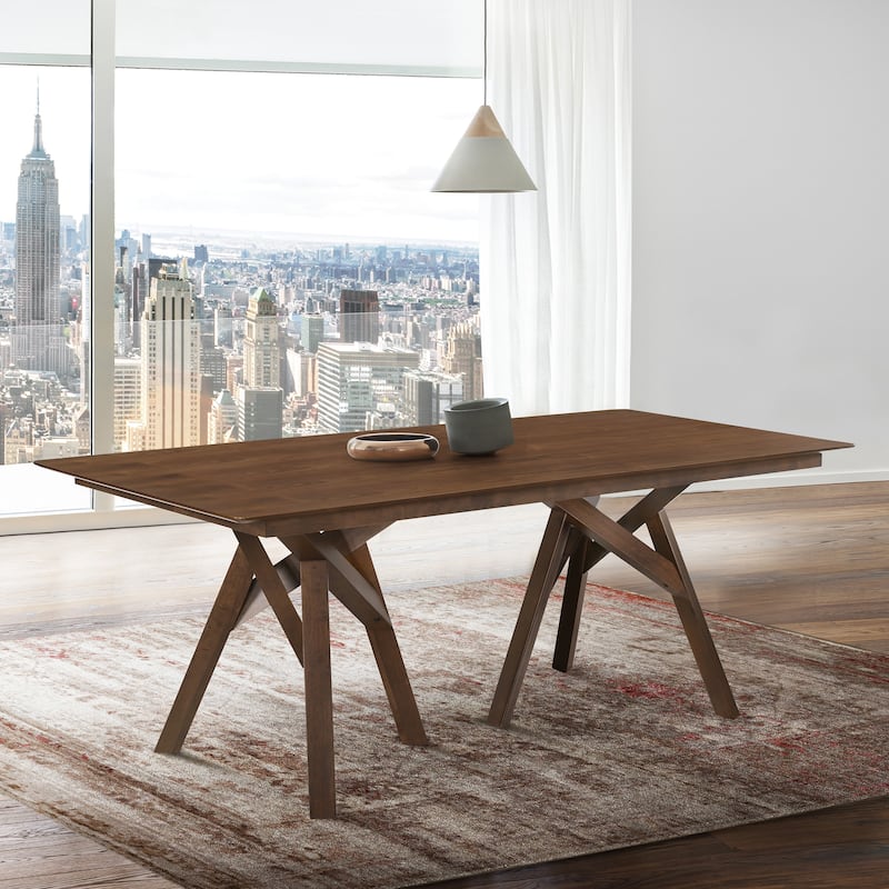 Cortina Polly Walnut or Black Wood 5 Piece Dining Set