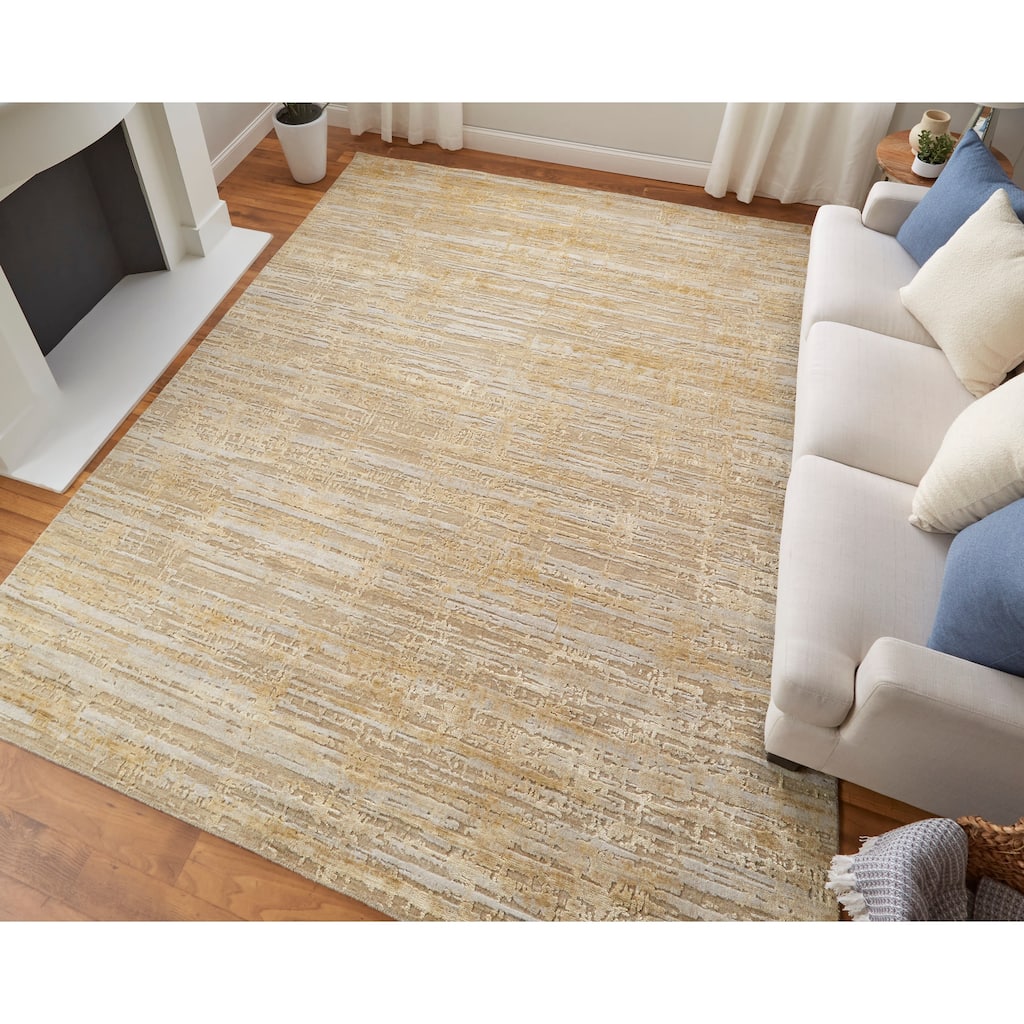 Grand Bazaar Kinton Hand Woven Abstract Modern Area Rug