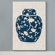 preview thumbnail 3 of 8, Blue & White Ginger Jar-Premium Gallery Wrapped Canvas