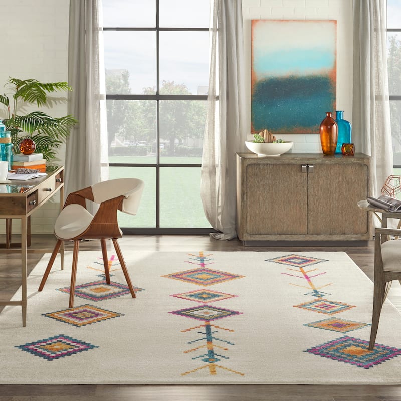 Nourison Passion Moroccan Geometric Tribal Area Rug