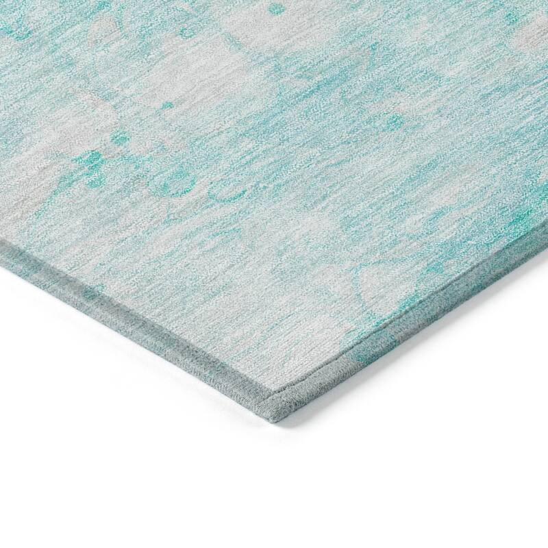 Machine Washable Indoor/ Outdoor Chantille Abstract Modern Rug