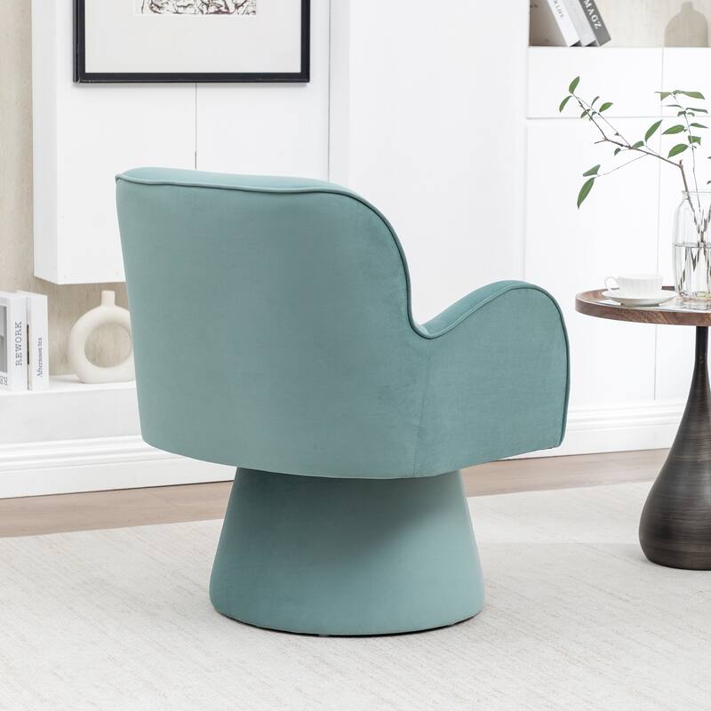 SEYNAR Modern Glam Velvet 360 Degree Swivel Armchair