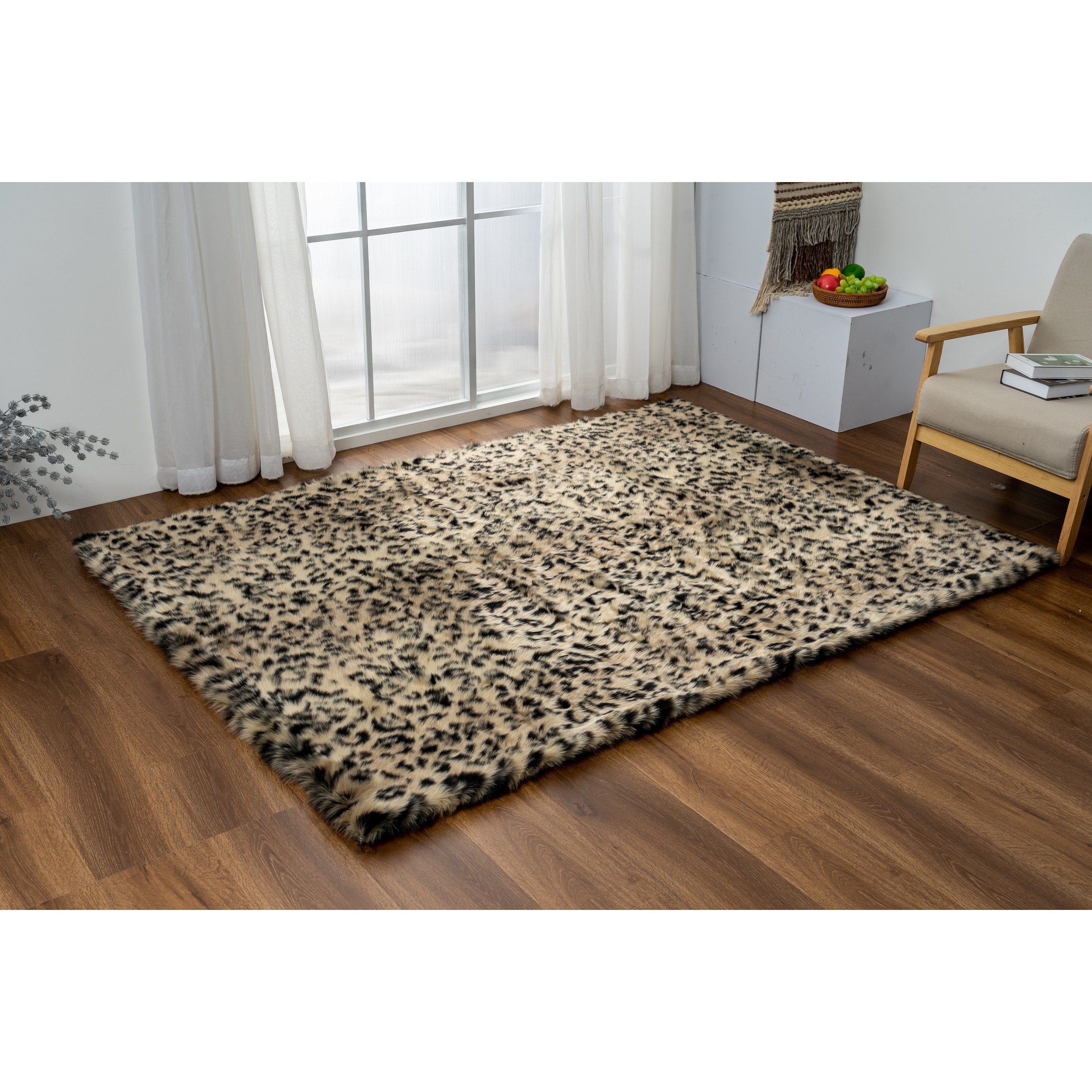 ALAZA Leopard and Tiger Print Abstract Area Rug Rugs for Living Room Bedroom 7' x 5' ALAZA Leopard and Tiger Print Abstract Area Rug Rugs for Living Room Bedroom 7' x 5'