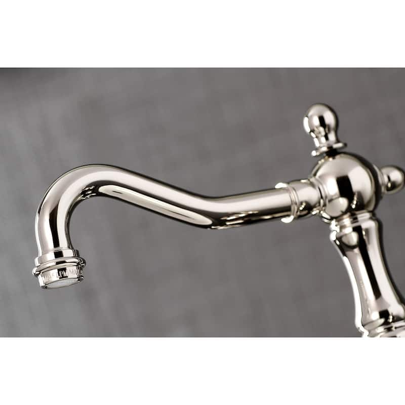 Kingston Brass Heritage 1.2 GPM Widespread Bathroom Faucet with Pop-Up